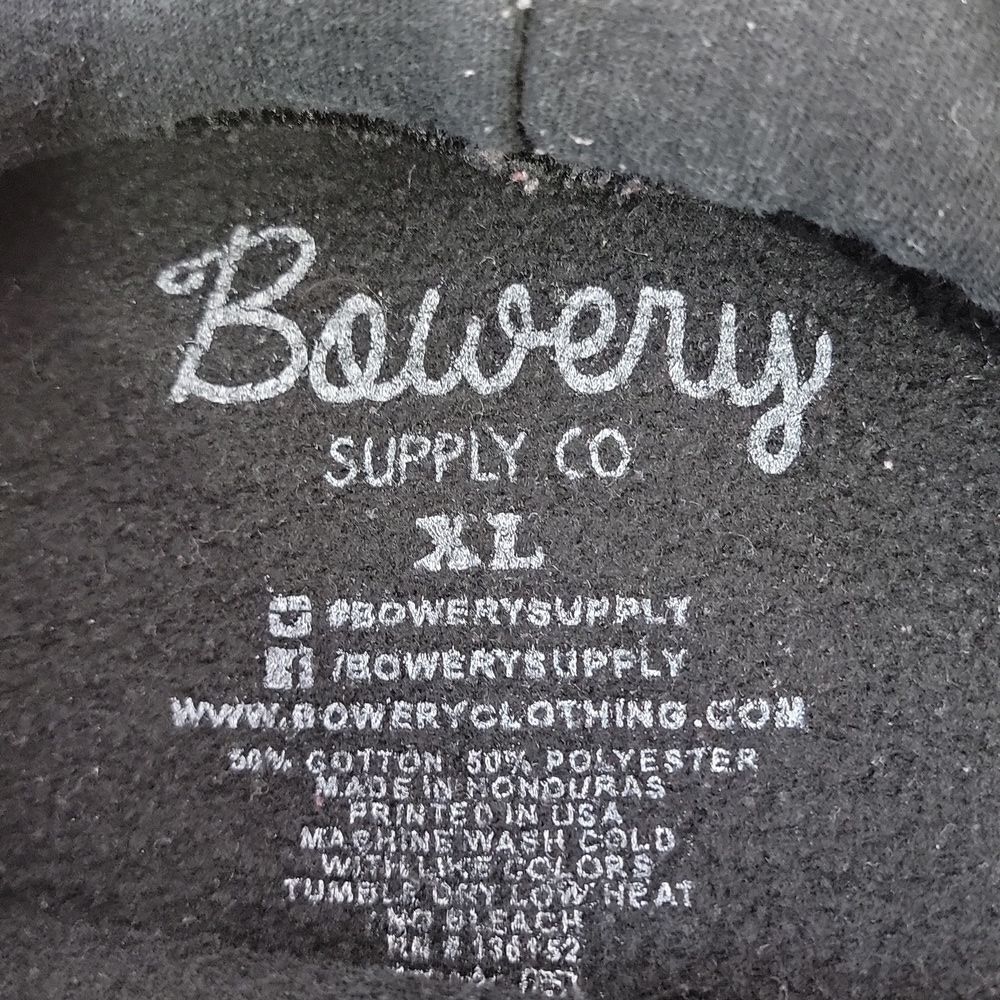 Bowery. Supply Co. California Republic Black Hoodie. Size XL. EUC - Picture 4 of 4